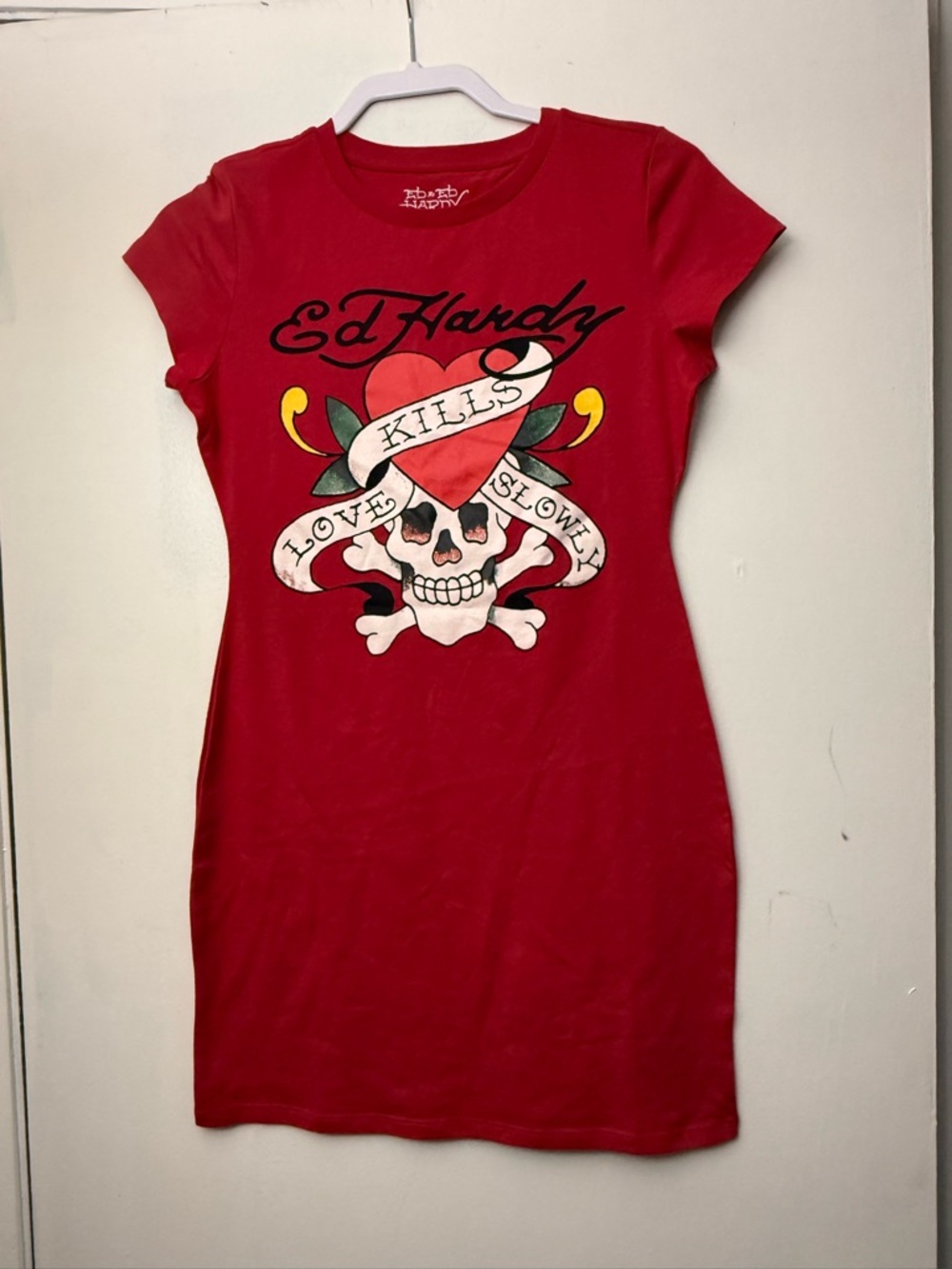 Ed Hardy Red Logo Tee